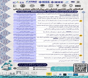 برنامه کارگاه های جانبی کنفرانس که در روزهای 20 الی 23 آبانماه برگزار خواهد شد برنامه ریزی شده است.